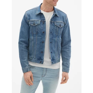 Modrá pánská džínová bunda v-flex denim icon - calm blue