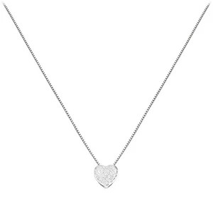 Amen Originální stříbrný náhrdelník se zirkony Love CLPH