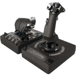 Logitech Gaming Pro Flight X56 Rhino joystick k leteckému simulátore USB PC čierna vr. posuvných regulátorov