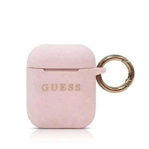 Guess Silikonový kryt GUACCSILGLLP pro Airpods pink