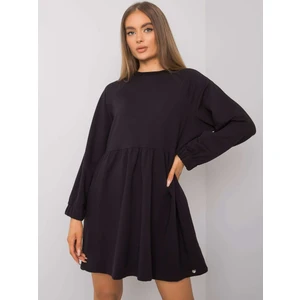 Basic black dress with long sleeves