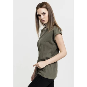 Ladies Extended Shoulder Tee olive
