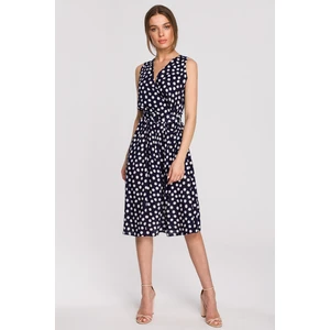 Stylove Woman's Dress S264 Navy Blue