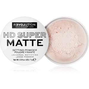 Revolution Relove HD Super Matte transparentný fixačný púder s matným efektom odtieň Transparent 7 g