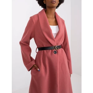 Pink coat with Luna belt