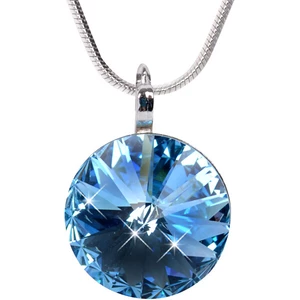 Levien Elegantný náhrdelník Rivoli Aquamarine