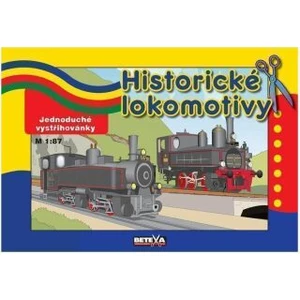 Historické lokomotivy -- Jednoduché vystřihovánky [Papírenské zboží]