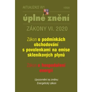 Aktualizace VI/1 Zákon o podmínkách obchodování s povolenkami na emise skleníkových plynů, Zákon o hospodaření energií