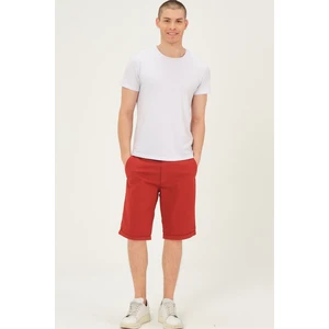 S0001 DEWBERRY XLEON MEN'S SHORTS-BURGUNDY