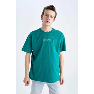 DEFACTO Boxy Fit Crew Neck Printed T-Shirt