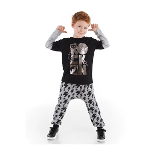 Denokids Rock On Star Boy's T-shirt Trousers Set