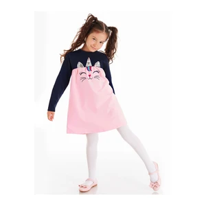 Abito da ragazza Denokids CFF-20S1-091/Navy Blue, Pink