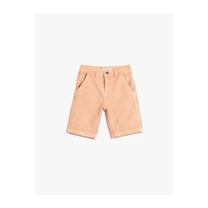 Koton Denim Shorts Pocket Cotton