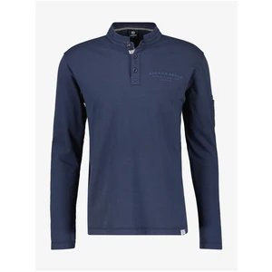 Dark blue men's long sleeve T-shirt LERROS - Men