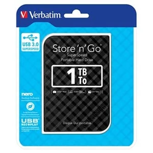 Verbatim externí pevný disk, Store N Go, 2.5", USB 3.0 (3.2 Gen 1), 1TB, 53194, černý