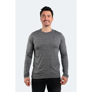 Slazenger Crew Neck Plain tmavosivé pánske tričko