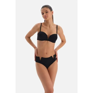 Dagi Black Strapless V Wire Bikini Top