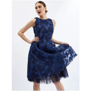 Orsay Dark blue ladies dress with decorative detail - Women