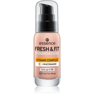 Essence Fresh & Fit tekutý make-up odstín 40 Fresh Sun Beige 30 ml