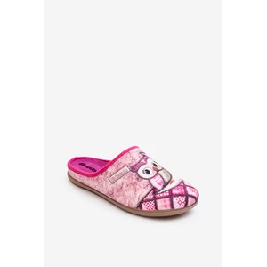 Owl Inblu Slippers Pink