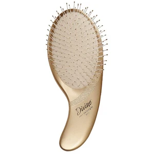 Olivia Garden Zlatý kartáč na rozčesání mokrých vlasů s nylonovými štětinami Divine Wet Detangler