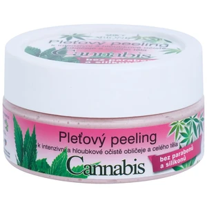 Bione Cosmetics Cannabis pleťový peeling na obličej a tělo 200 g