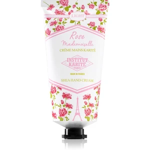 Institut Karité Paris Rose Mademoiselle Shea Hand Cream ľahký krém na ruky s bambuckým maslom tube + box 75 ml