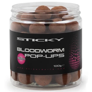 Sticky baits plovoucí boilies bloodworm pop-ups 100 g-12 mm