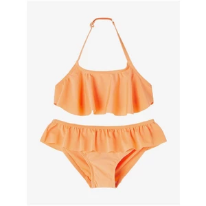 Oranžové holčičí dvoudílné plavky name it Fini - unisex