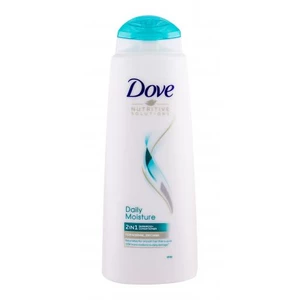 Dove Nutritive Solutions Daily Moisture 2 in 1 400 ml šampon pro ženy na normální vlasy; na suché vlasy