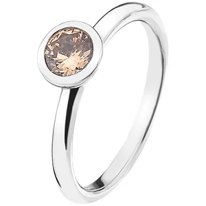 Hot Diamonds Stříbrný prsten Emozioni Scintilla Champagne Loyalty ER016 52 mm