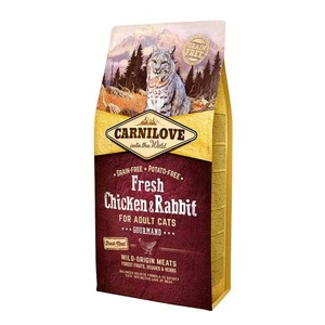 Carnilove Fresh Chicken & Rabbit Gourmand for Adult cats 6kg