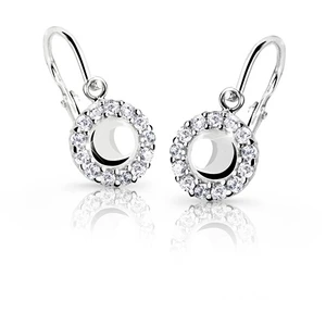 Cutie Jewellery Dětské náušnice z bílého zlata C2750-10-X-2 růžová