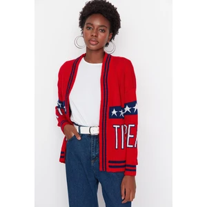 Trendyol Cardigan - Red - Regular fit