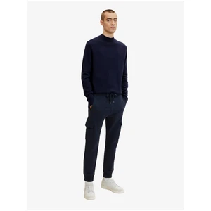 Dark Blue Men's Sweatpants with Tom Tailor Pockets - Men's