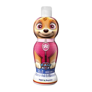 Nickelodeon Paw Patrol Shower Gel & Shampoo sprchový gel a šampon 2 v 1 pro děti Skye 400 ml