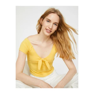 Koton T-Shirt - Yellow - Regular fit