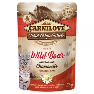 CARNILOVE cat kapsa ADULT WILD Boar/chamomile - 85g