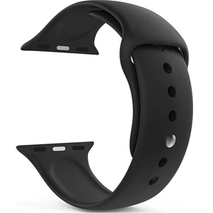 4wrist Silikonový řemínek pro Apple Watch - Černý 42/44 mm - S/M