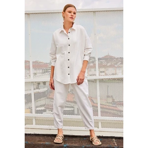Bigdart 6622 Linen Double Suit - Cream
