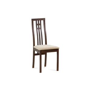 Jedálenská stolička BC-2482 drevo / látka Orech,Jedálenská stolička BC-2482 drevo / látka Orech