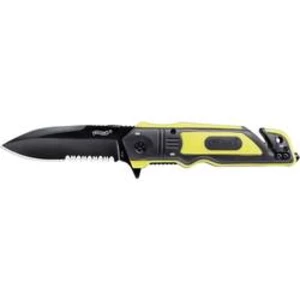 Zavírací nůž Emergency Rescue Walther® – Černá, Černá / žlutá (Barva: Černá / žlutá, Varianta: Černá)