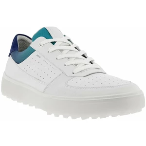 Ecco Tray Mens Golf Shoes White/Blue Depths/Caribbean 45