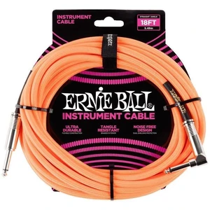 Ernie Ball P06084-EB Oranžová 5,5 m Rovný - Zalomený