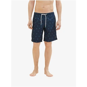 Dark blue mens patterned swimwear Tom Tailor - Men