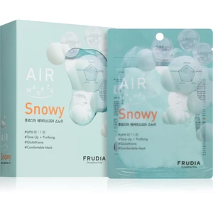 Frudia AIR Snowy plátýnková maska pro sjednocení barevného tónu pleti 10x25 ml