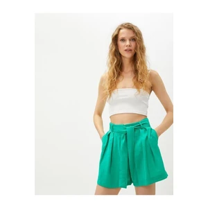 Koton Modal Comfy Shorts With Belt Waist