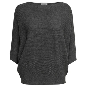 Jacqueline de Yong Dámský svetr JDYNEW Regular Fit 15181237 Dark Grey Melange MELANGE XL