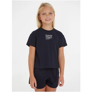 Dark blue girly T-shirt Tommy Hilfiger - Girls