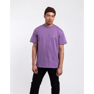 Pánské tričko Carhartt WIP S / S Chase tričko i026391 VIOLANDA / GOLD